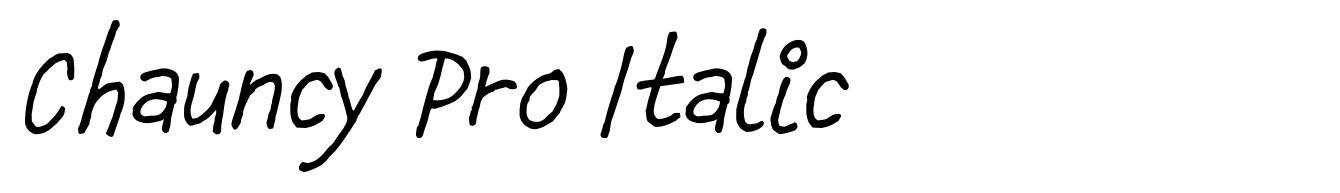 Chauncy Pro Italic